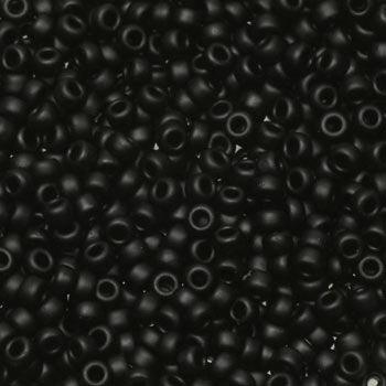 Miyuki Seed Beads Glasperler. Black, Opaque Matte - Creody