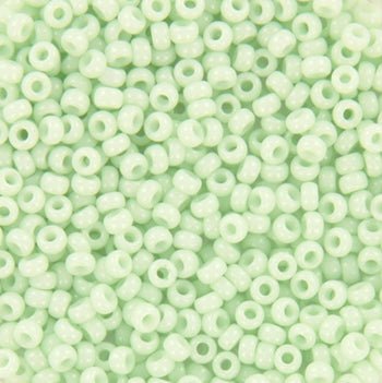 Miyuki Seed Beads Glasperler. Green, Opaque Light Mint. - Creody