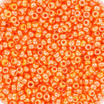 Miyuki Seed Beads Glasperler. Orange, Opaque Luster Light - Creody