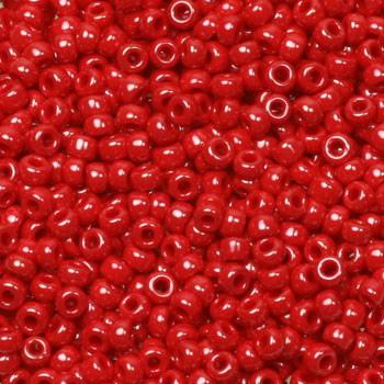 Miyuki Seed Beads Glasperler. Red, Opaque Luster - Creody
