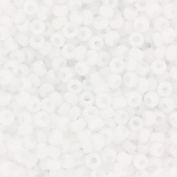 Miyuki Seed Beads Glasperler. White, Opaque Matte - Creody
